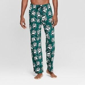 A Christmas Story Graphic Oh Fudge Green Drawstring Pajama Lounge Pants Large